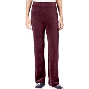 NWT Karen Scott Petite Sport Velour Pants PET/XL